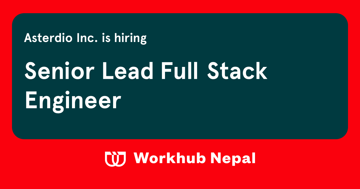 Senior Lead Full Stack Engineer