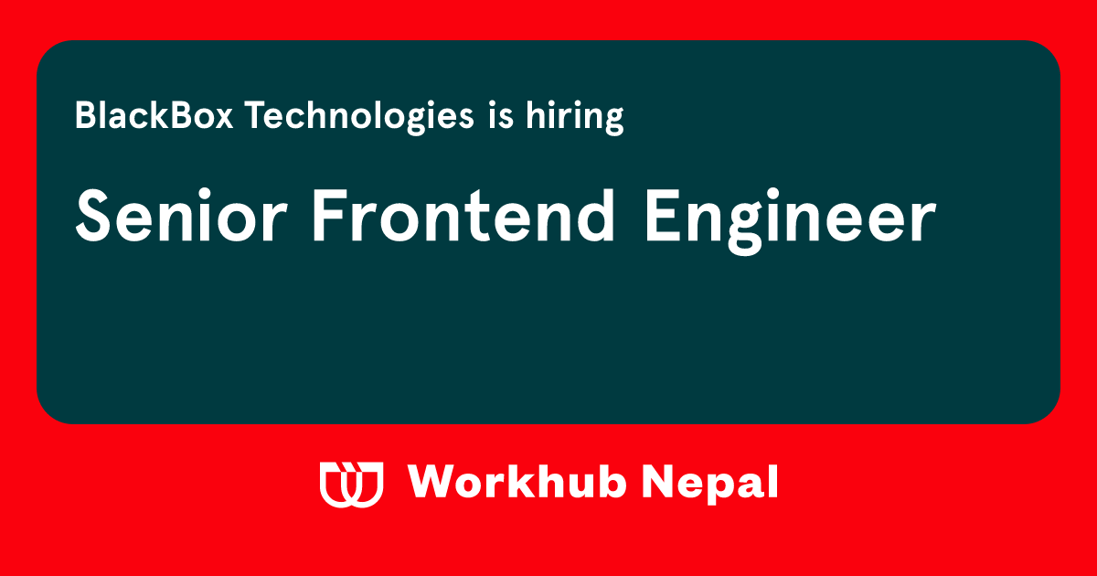 Senior Frontend Engineer