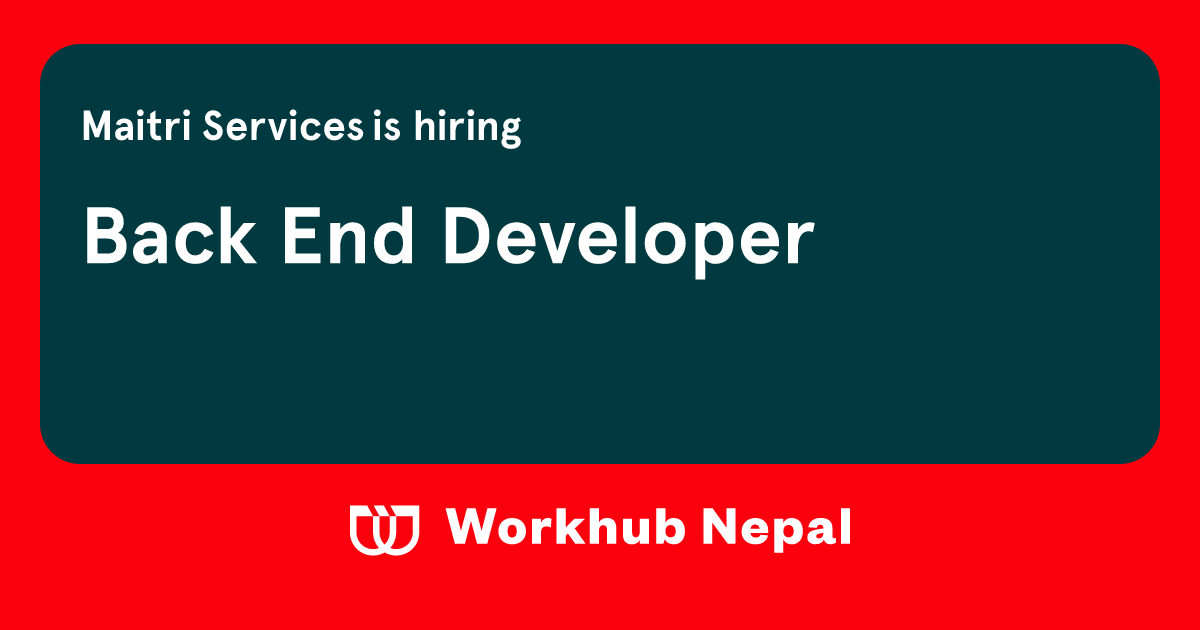 Back End Developer