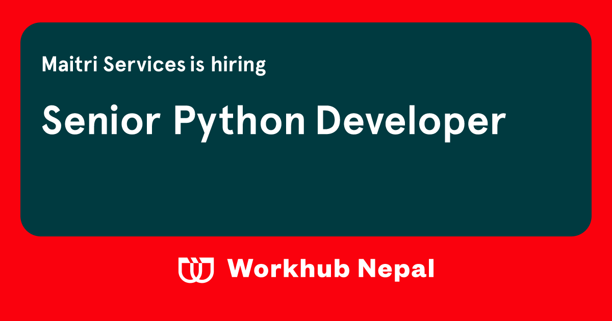 Senior Python Developer