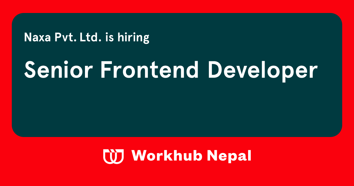 Senior Frontend Developer